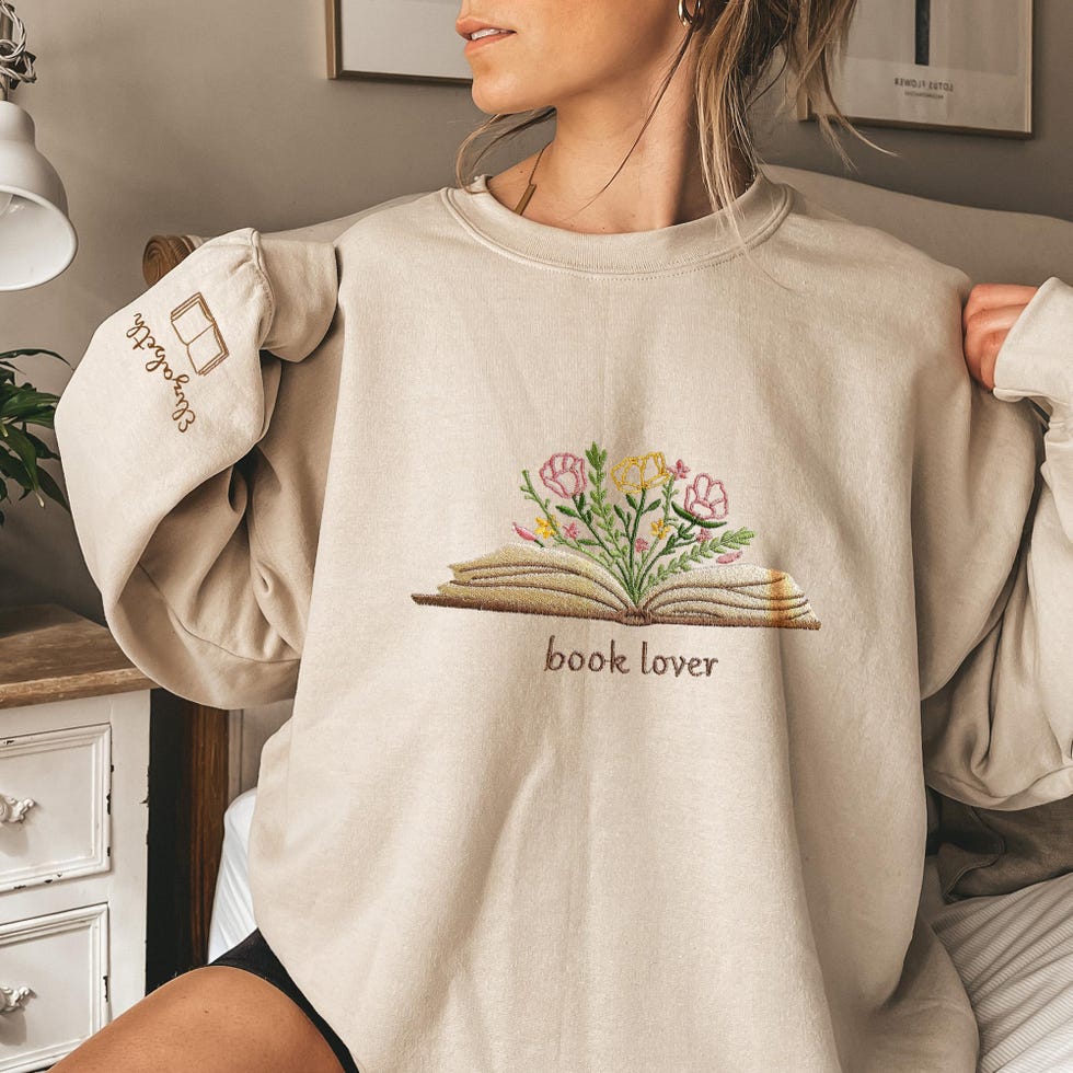 Custom Embroidered Book Sweatshirt