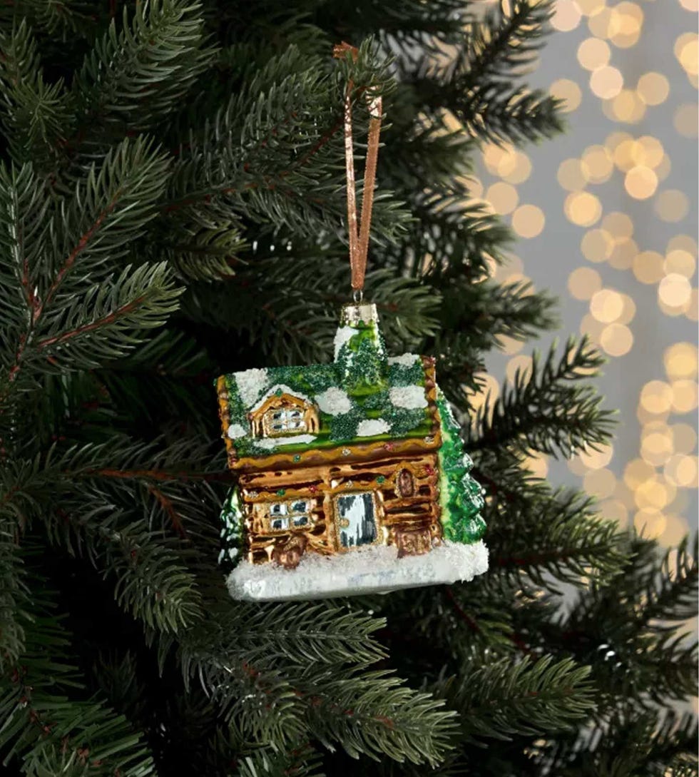 Dawn & Dusk Snowy Cottage Bauble
