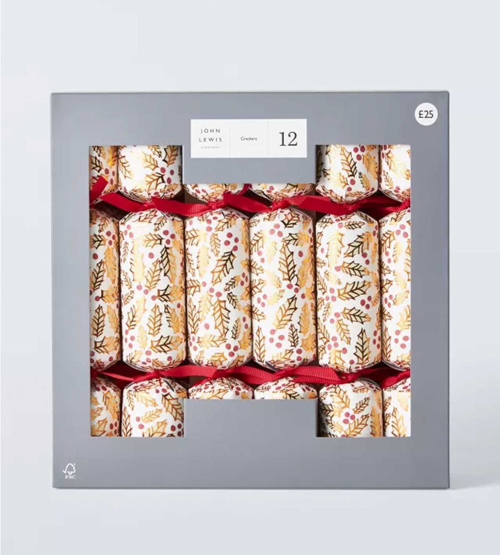 Holly Christmas Crackers, Pack of 12