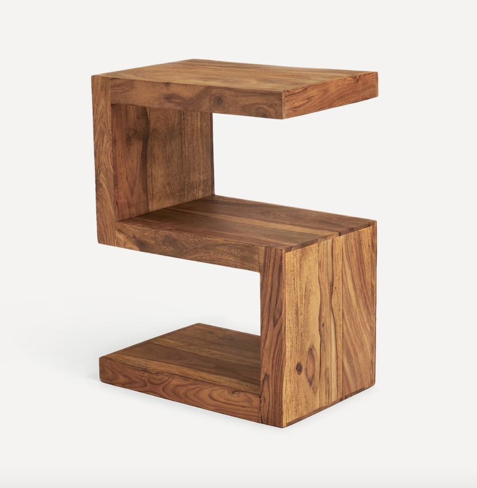 Mesa auxiliar de madera de palisandro Bombay