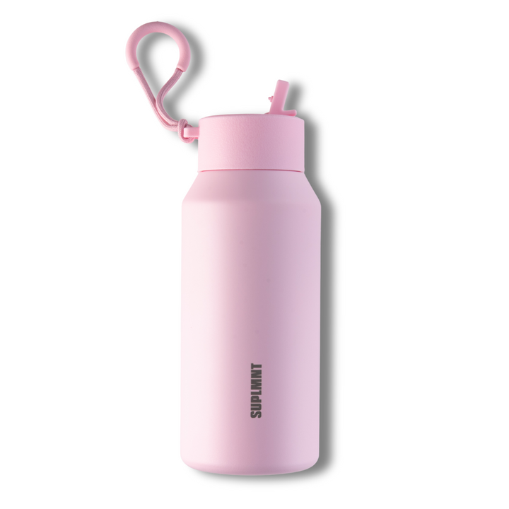 Water Bottle With Straw Lid