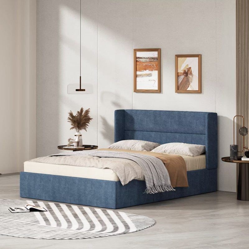 Hydraulic Upholstered Platform Bed