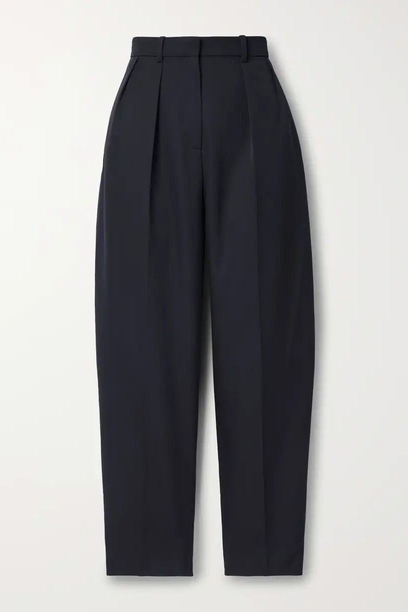 Corby Pleated Tapered Pants Corby Pleated Tapered Pants