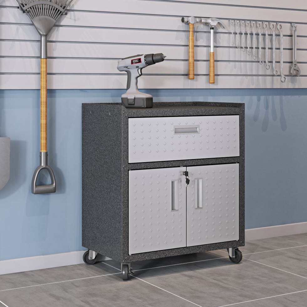 Manhattan Comfort Fortress Rolling Cabinet