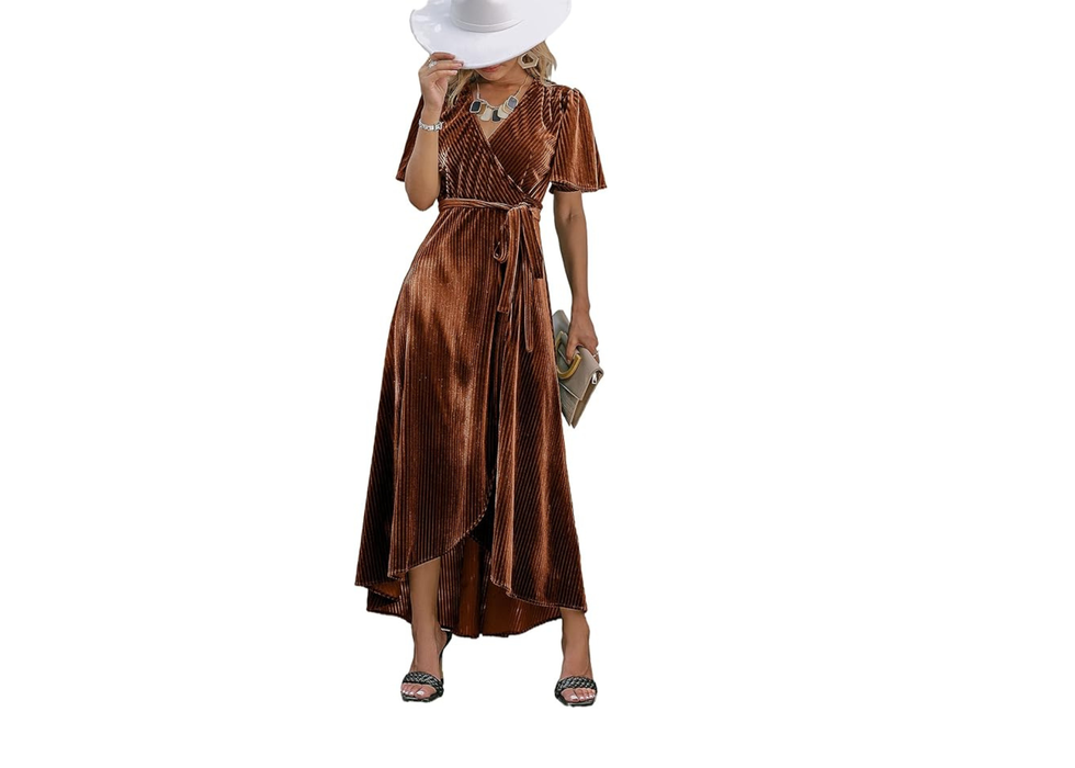 Velvet Wrap Dress