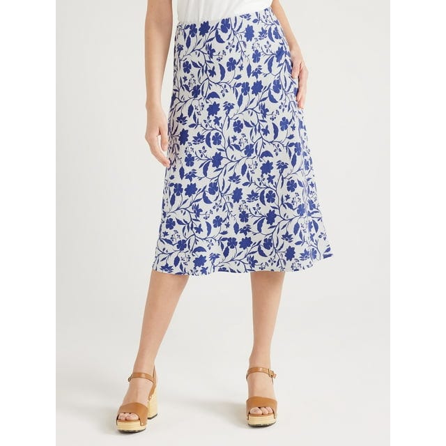 Bias Slip Midi Skirt