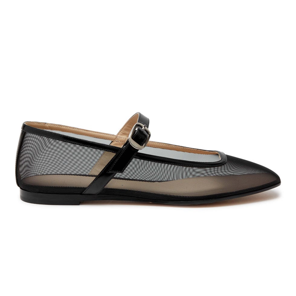 Mesh ballet flats
