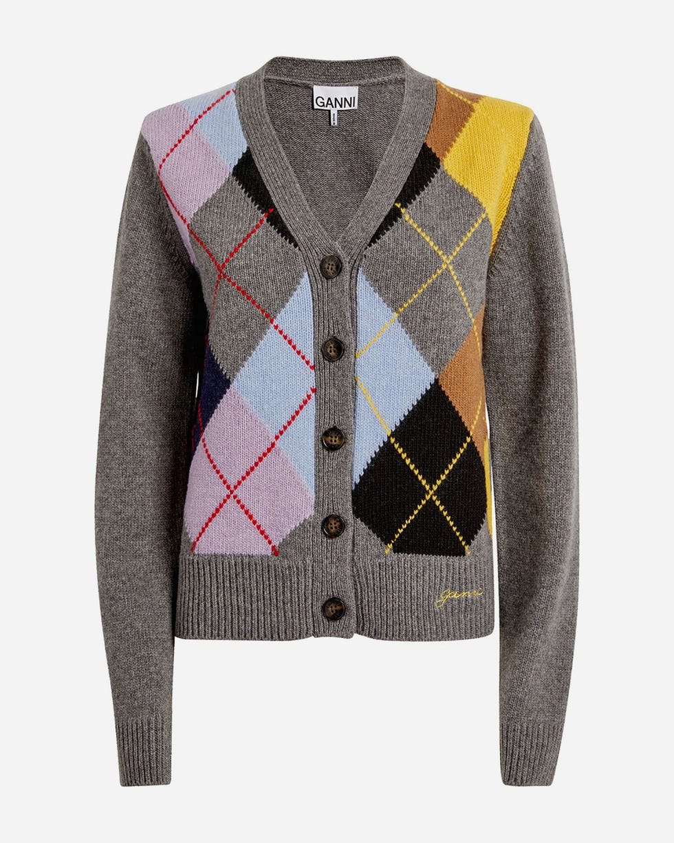 Harlequin cardigan