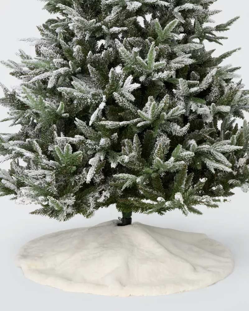 Wisdoms & Wonder Faux Fur Tree Skirt, White
