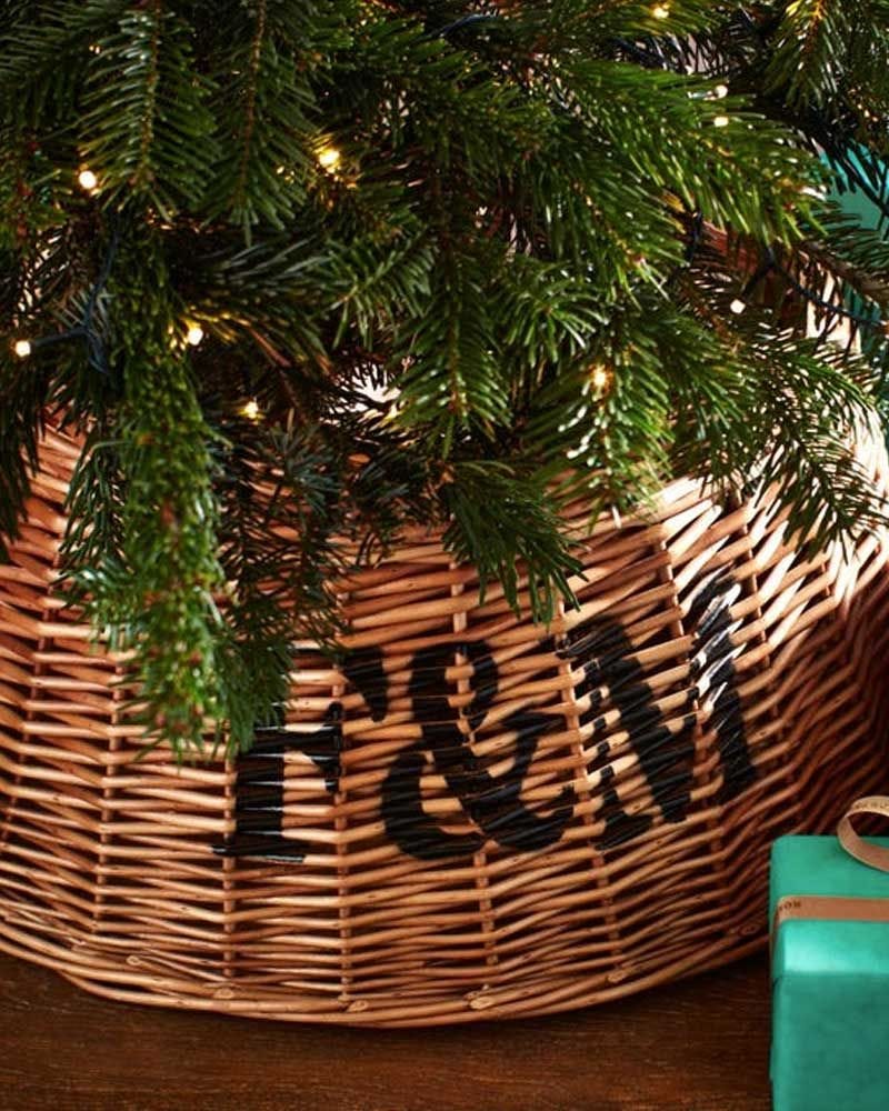 Wicker Christmas Tree Skirt
