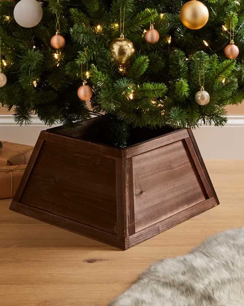 50cm Wooden Walnut Folding Tree Skirt
