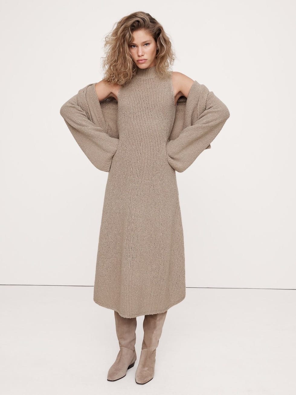 Merino-Blend Sweater Dress