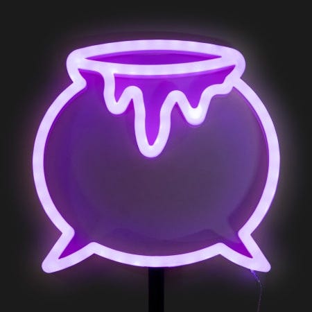 Halloween Neon Light Stake With Timer