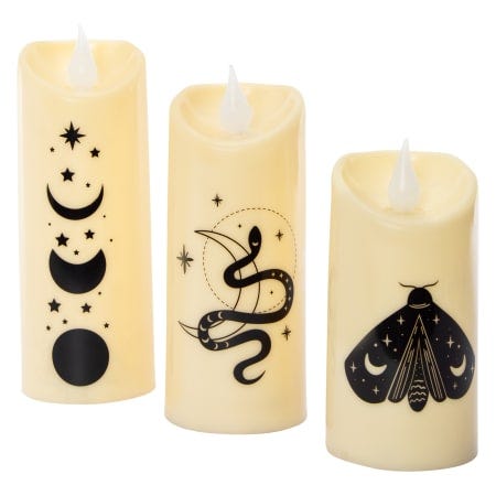 LED Flameless Halloween Candle Set 