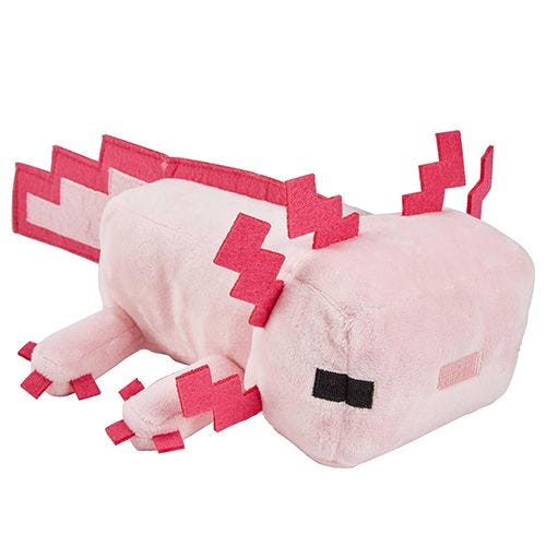 Minecraft Axolotl Plush