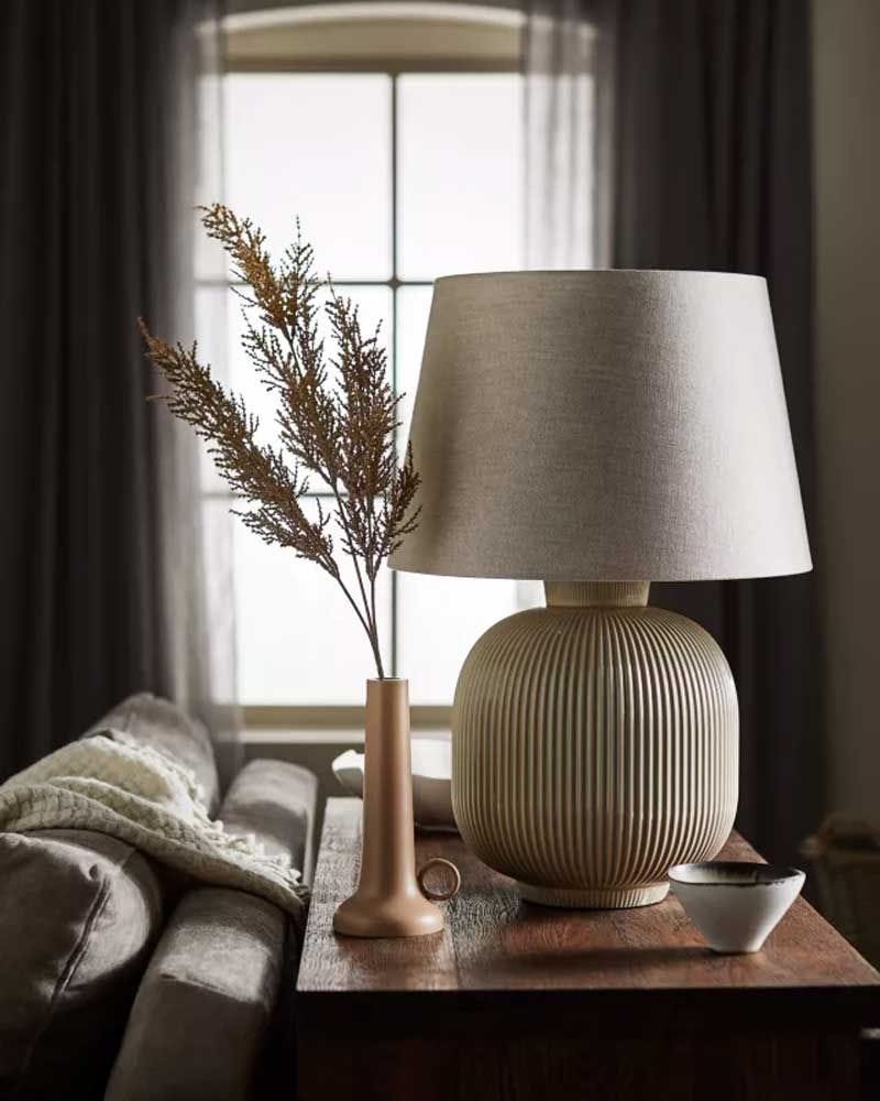 Sophia Linen Empire Tapered Lampshade