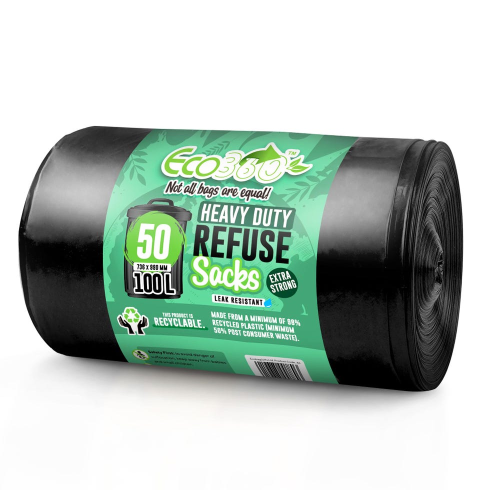 EcoBag - 50 Pack Extra Strong Heavy Duty Refuse Sacks