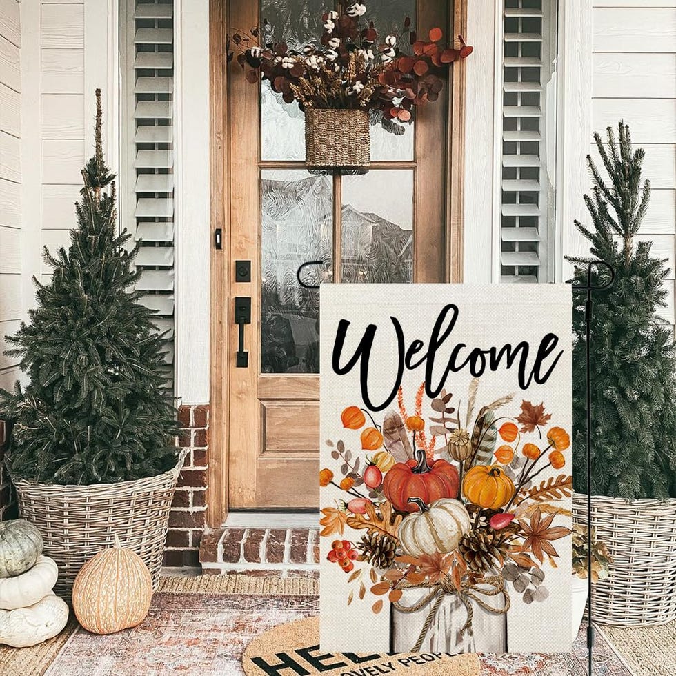Fall Floral Garden Flag 
