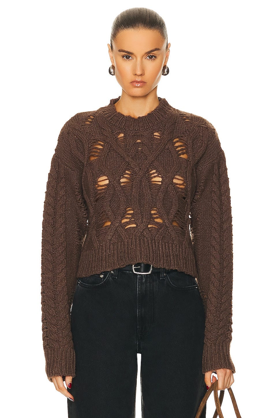 Crop Cable Sweater