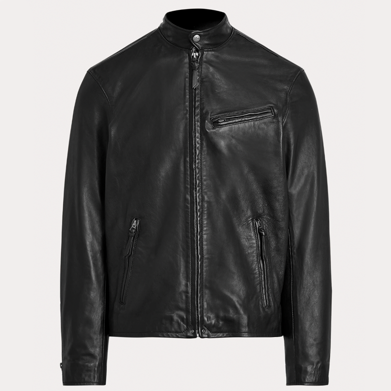 Leather Café Racer Jacket