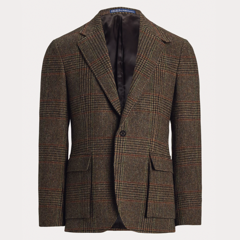 RL67 Plaid Tweed Jacket