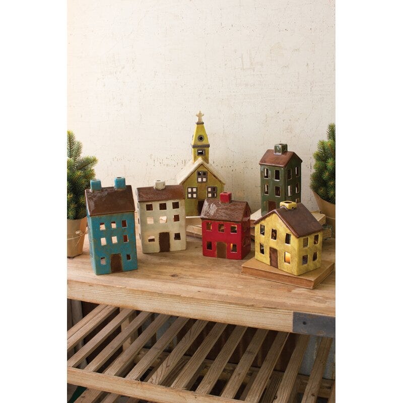 Ceramic Village Set