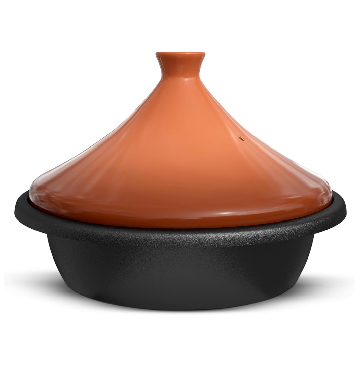 Enameled 3.3-Quart Cast Iron Tagine with Ceramic Lid