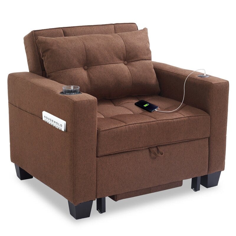 Convertible 3-In-1 Pull Out Sleeper 