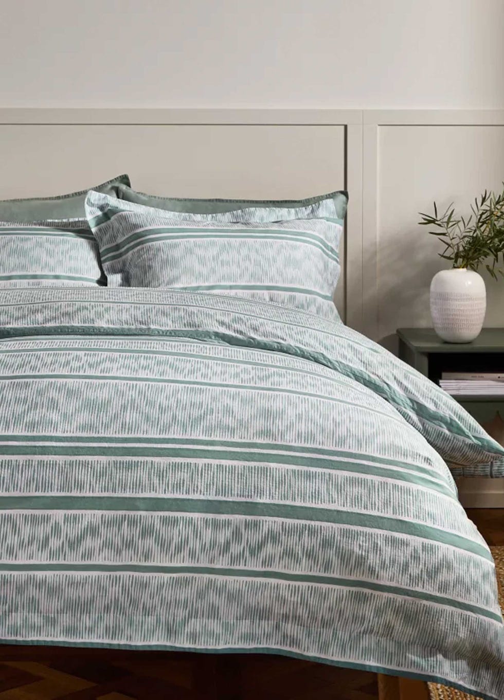 Ikat Stripe Duvet Cover Set