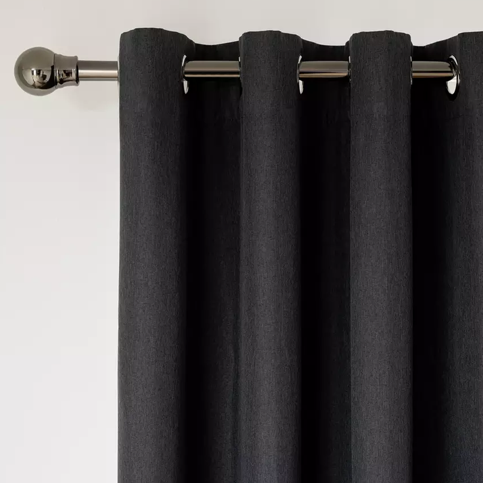 Plain Blackout Eyelet Curtains
