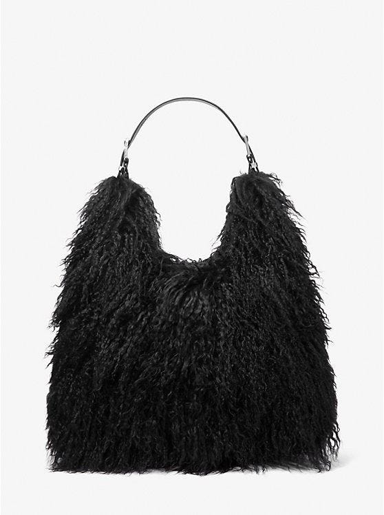 Nolita Shearling Leather Hobo Shoulder Bag 