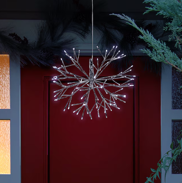 White Snowflake Indoor/Outdoor Ornament
