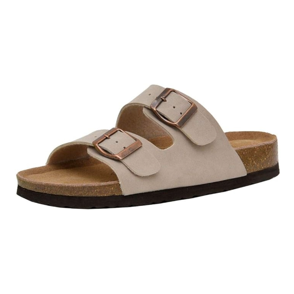 Cushionaire Lane Cork Birkenstock Style Sandal 