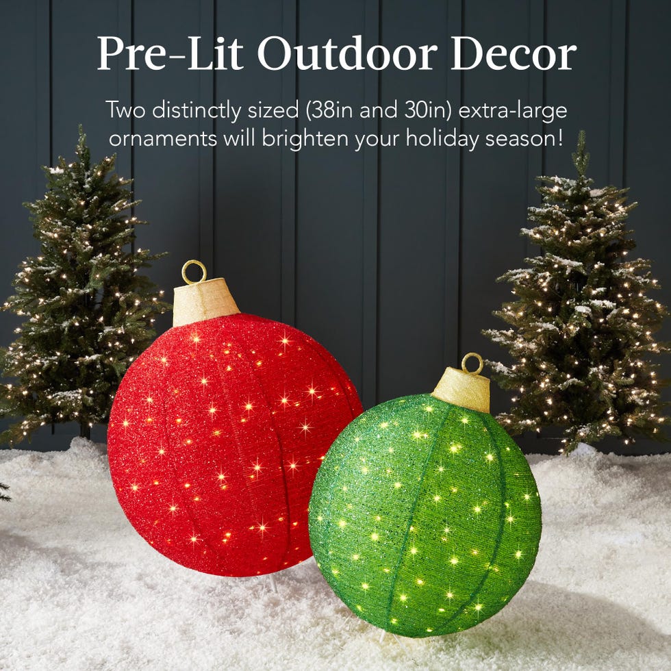 Large Outdoor Christmas Ornament Set
