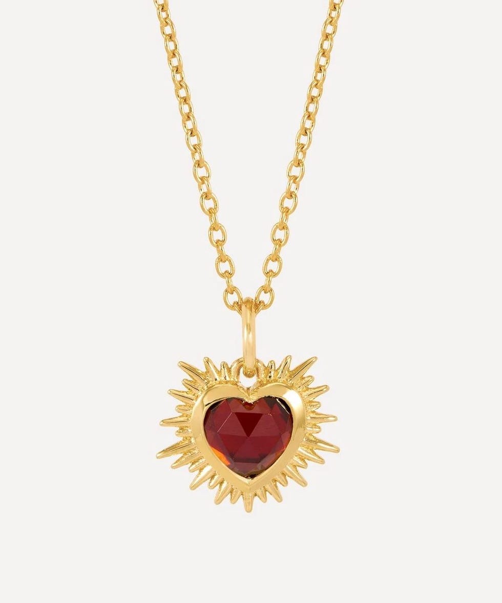 22ct Gold-Plated Electric Love January Birthstone Necklace
