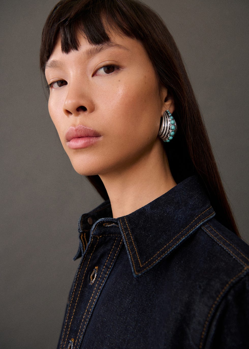 Hoope earrings with volume beads