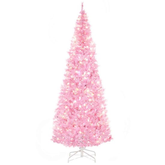 7Ft Prelit Pencil Artificial Slim Christmas Tree