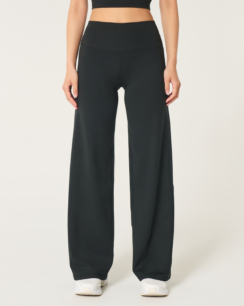 Wide Waistband Yoga Flare Pants