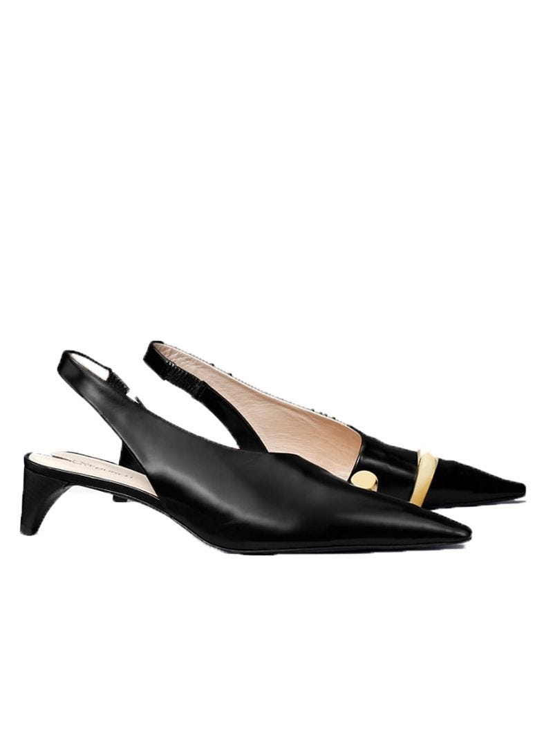 Pierced Slingback Heel