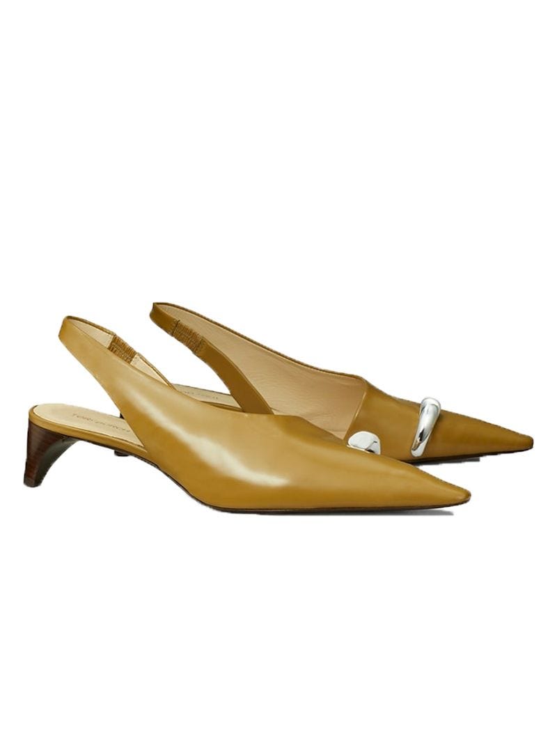 Pierced Slingback Heel