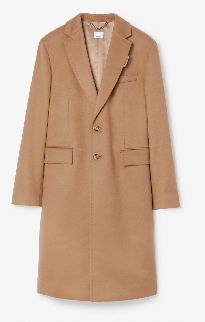 Camel three quarter length coat on sale