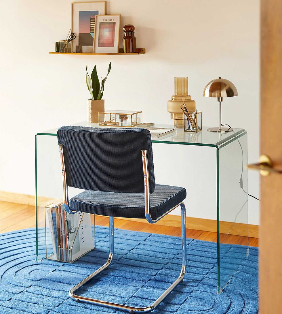 Joan Tempered Glass Console Desk
