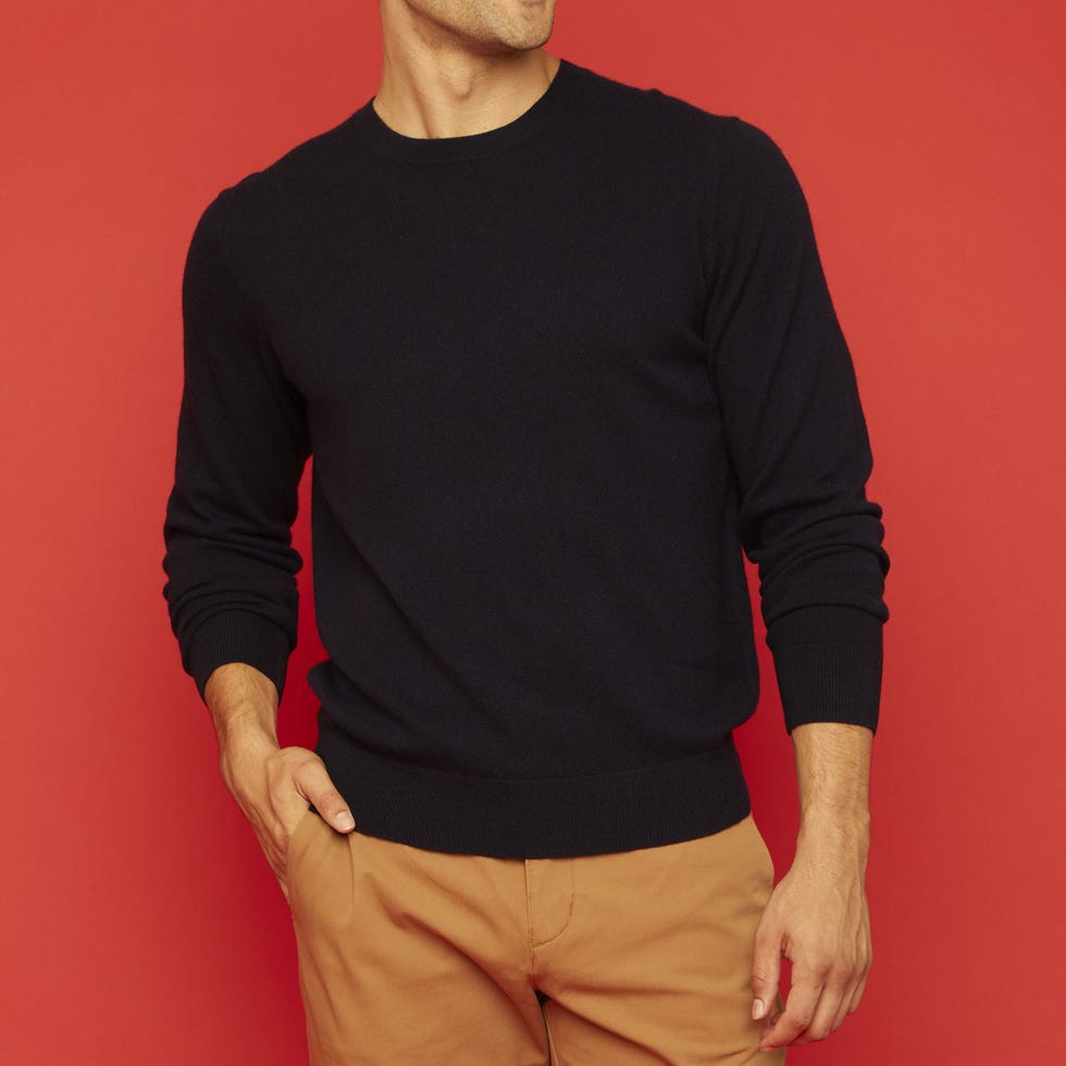 Extra Fine Merino Crew Neck Long-Sleeve Sweater