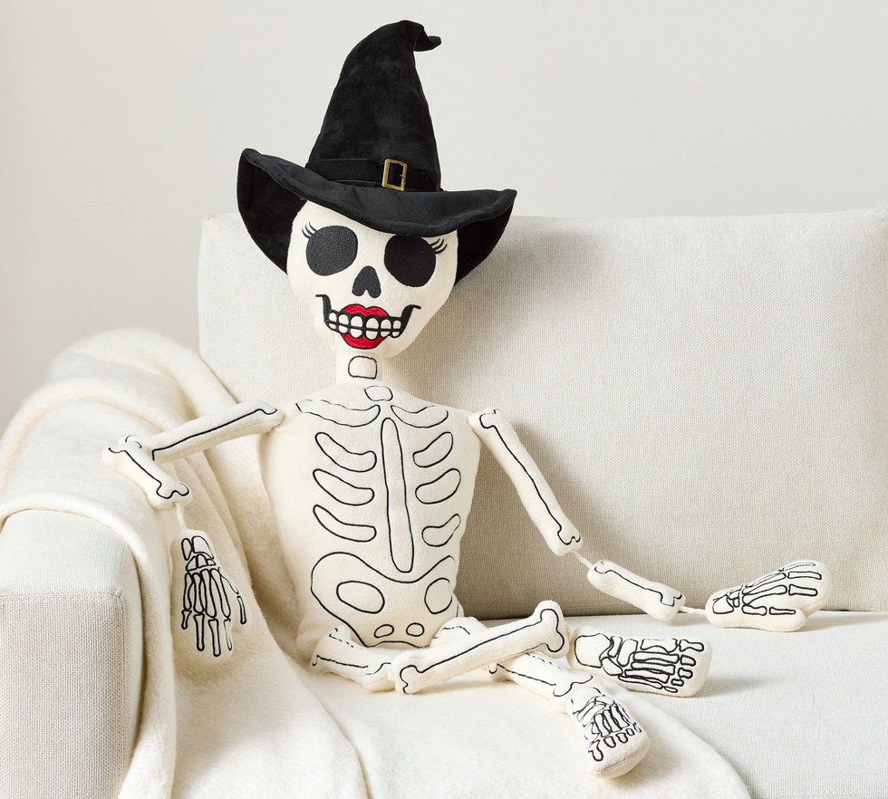 Life-size Skeleton Sherpa Pillow. TIKTOK VIRAL popular