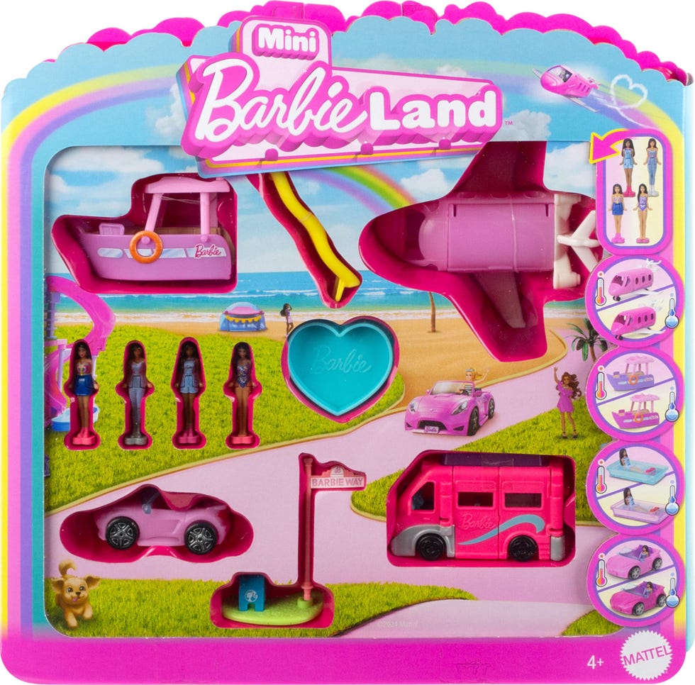 4-Pack Doll & Toy Vehicle Set