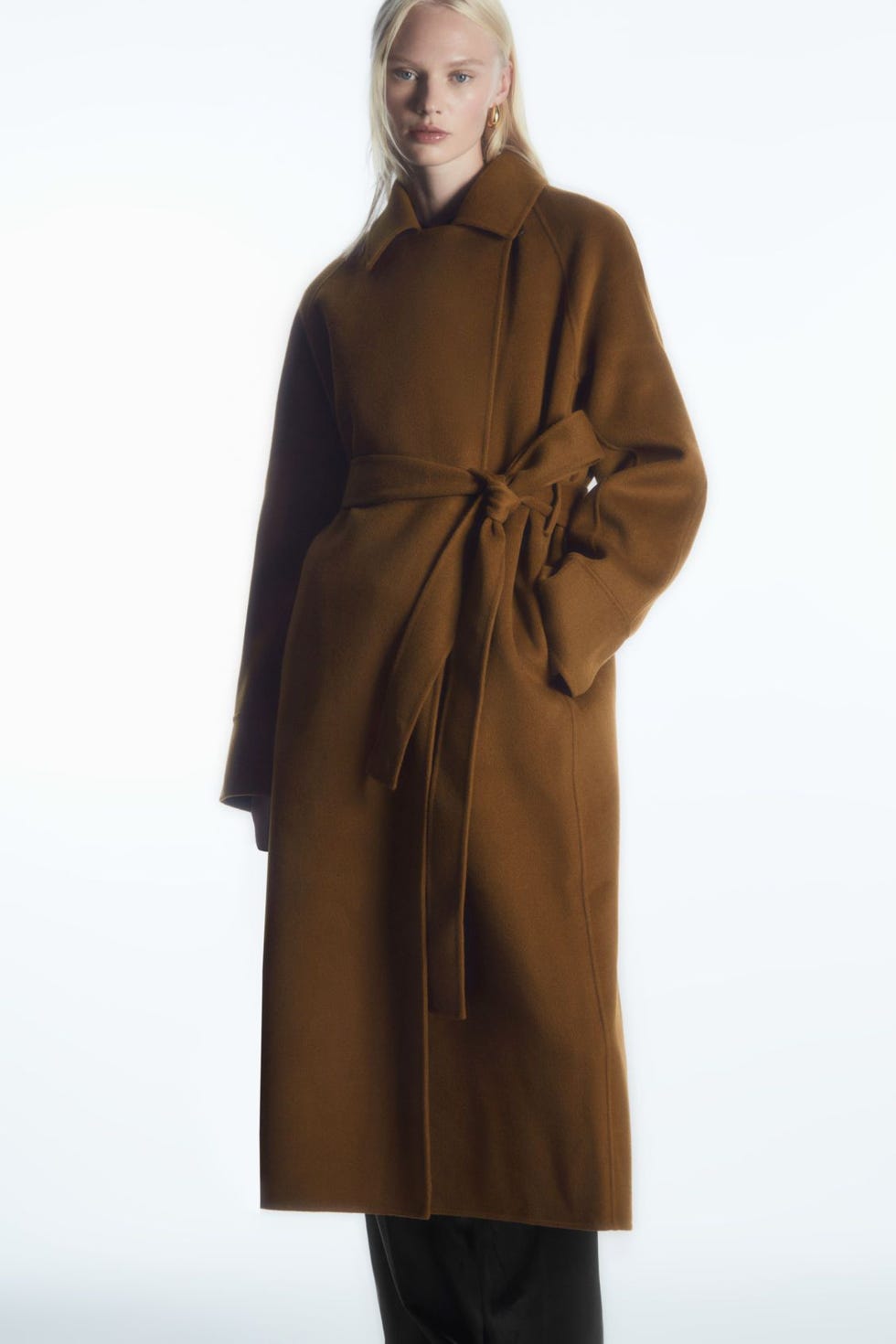 Belted Double-Faced Wool Coat