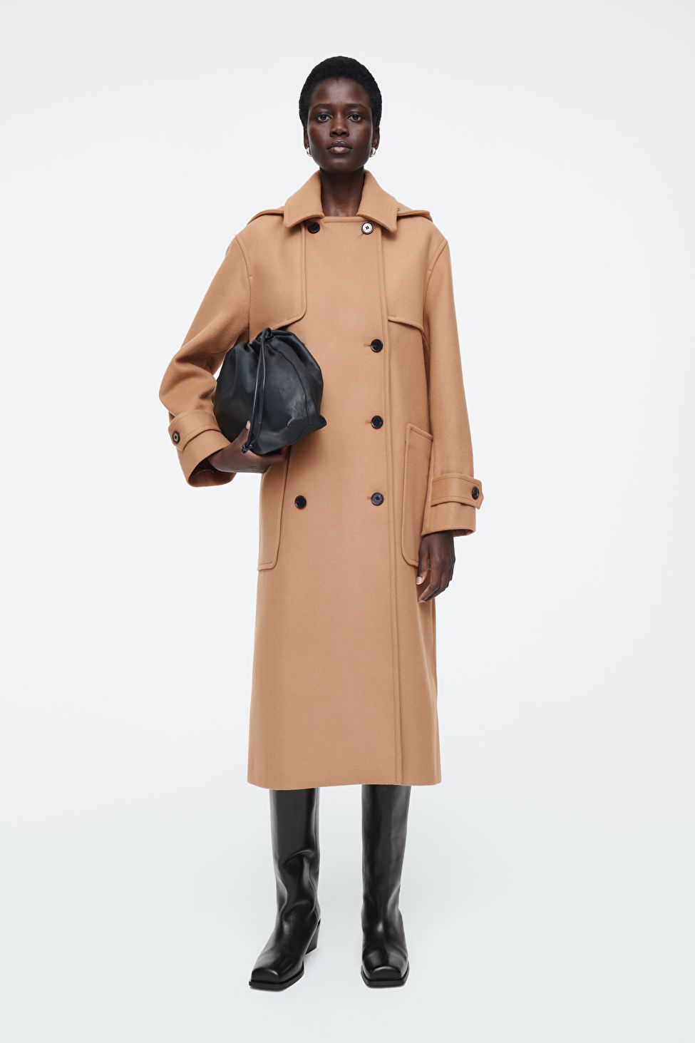 Cos camel coat online