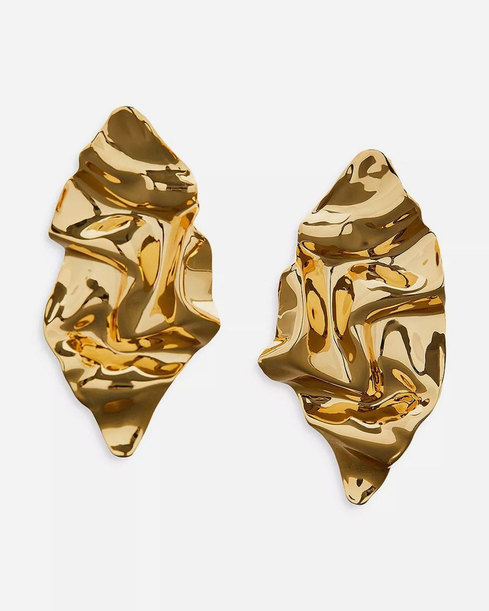 Crumpled Large Post Earrings 