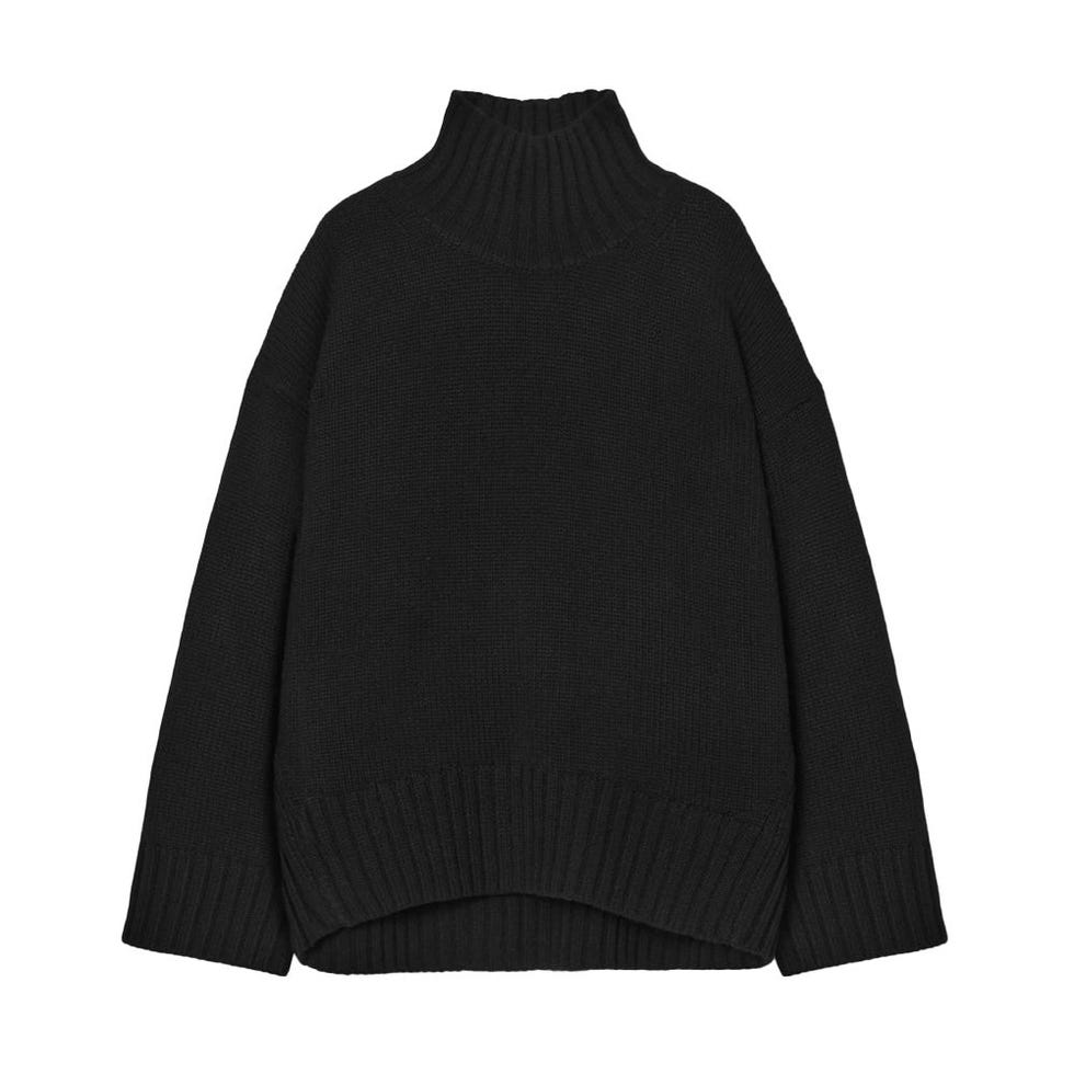 Chunky Pure Cashmere Turtleneck Sweater