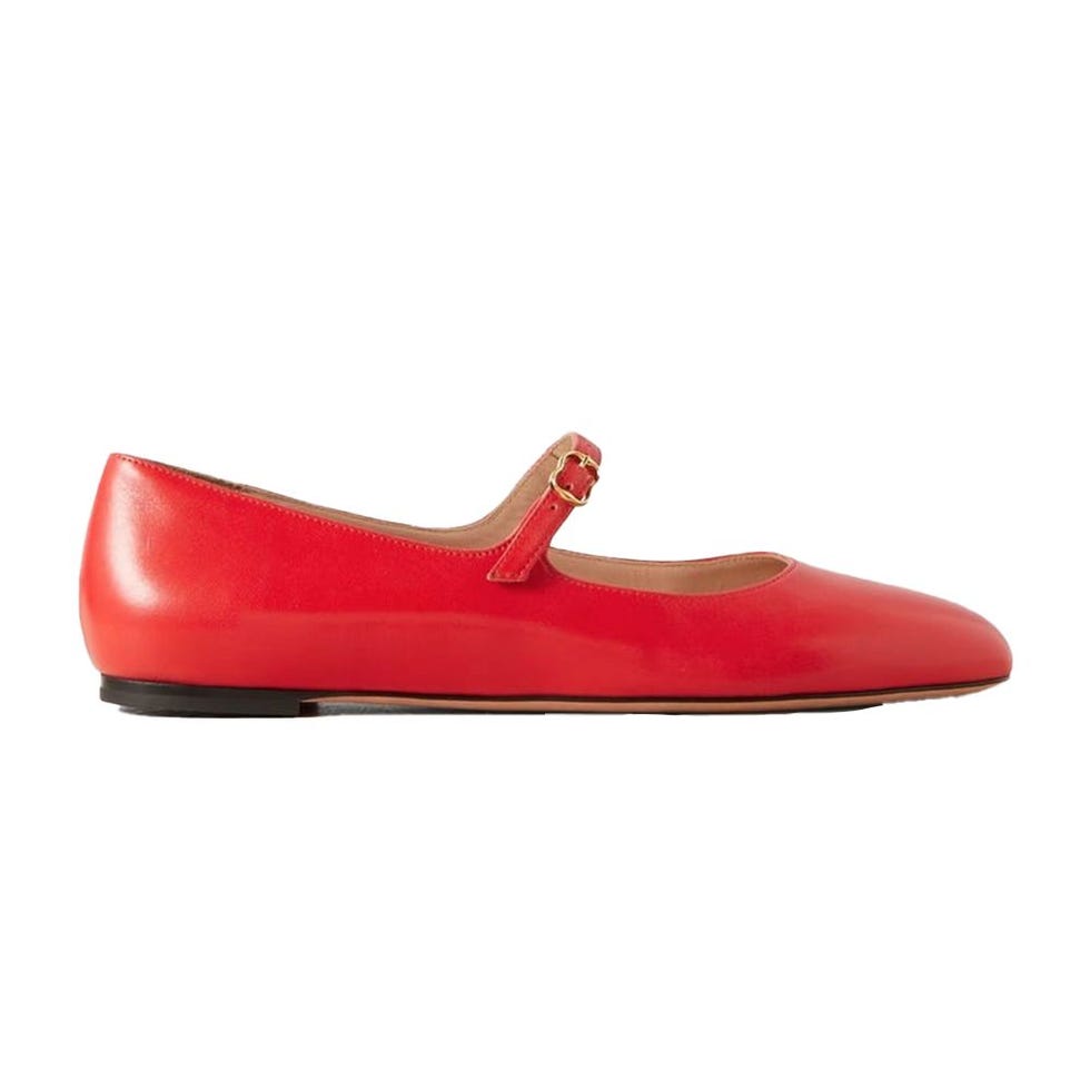 Banya Leather Mary Jane Ballet Flats